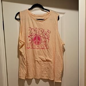Old Navy Peach Graphic Tank Top